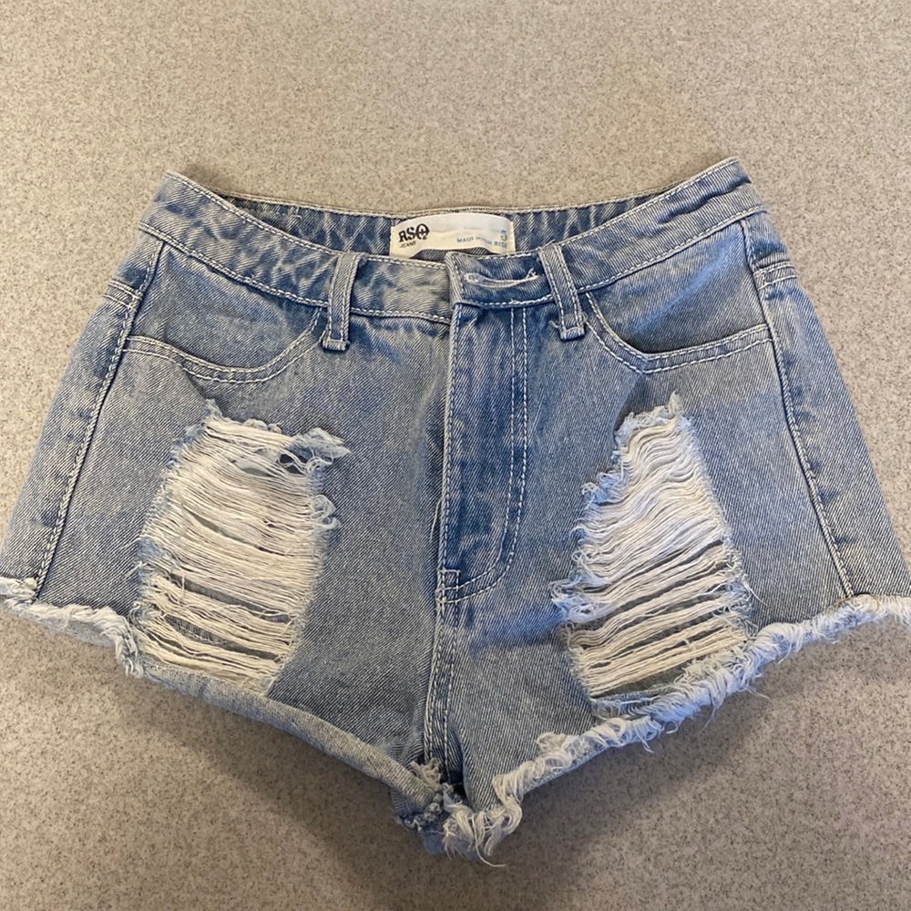 RSQ Maui High Rise jean shorts